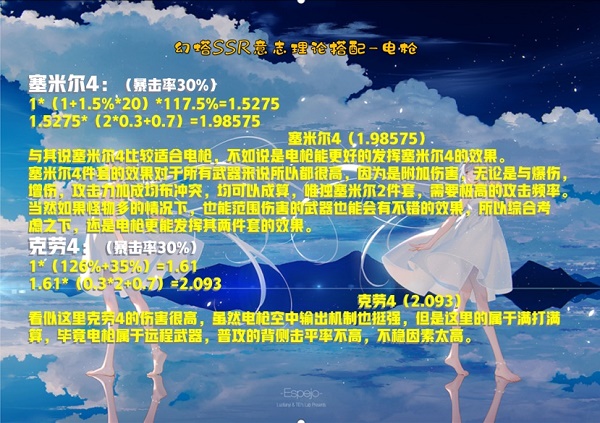幻塔电枪毅力调配攻略