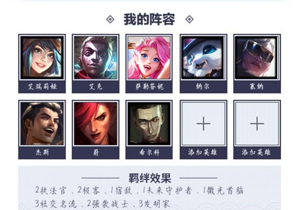 金铲铲之战交际名人发明家刀妹阵型调配攻略