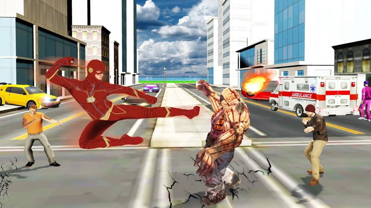 飞行城市绳索英雄截图2