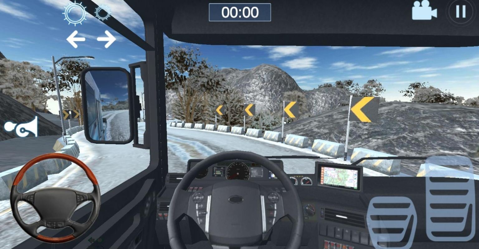 卡车模拟器雪山截图1