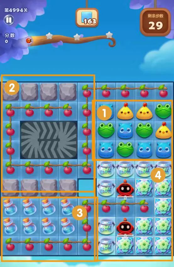 开心消消乐第4994关通关攻略