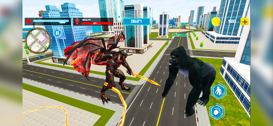 大猩猩游戏城市攻击截图1