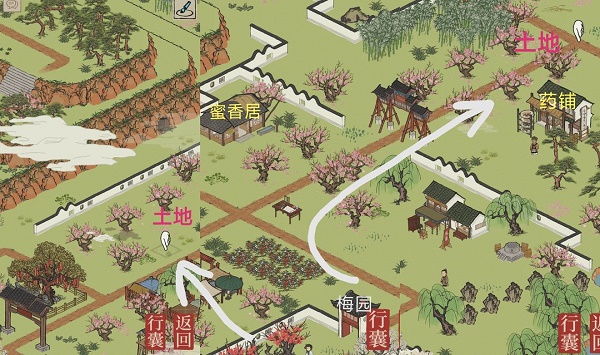 江南百景图桃花坞土地公在哪里