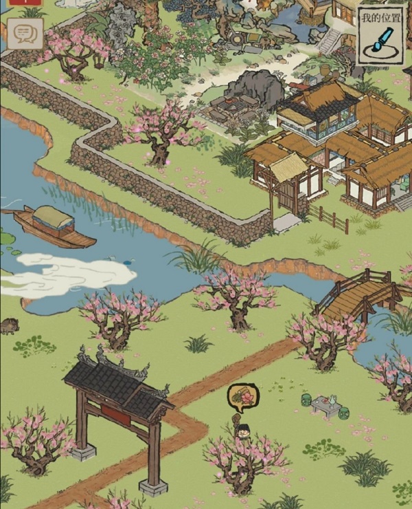 江南百景图桃花坞土地公在哪里