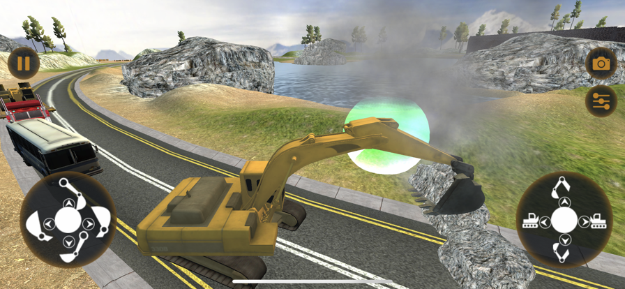 挖掘机起重机驾驶模拟截图2