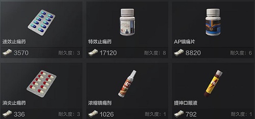 暗区包围药品大全攻略