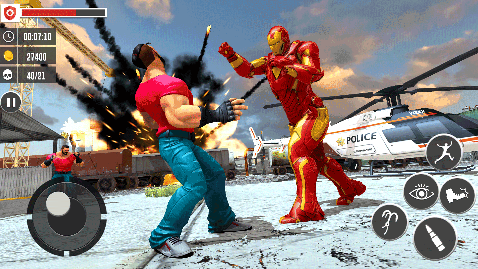 城市英雄跑酷大决战截图1