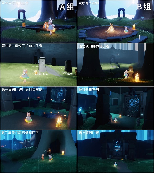 光遇拂晓季雨林时节蜡烛方位一览