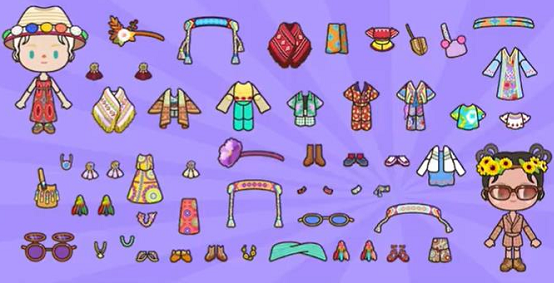 米加小镇更新三套衣服