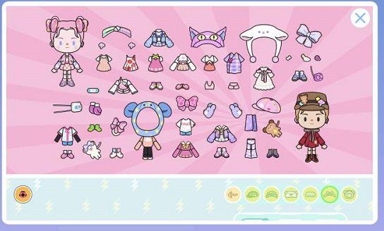 米加小镇更新三套衣服