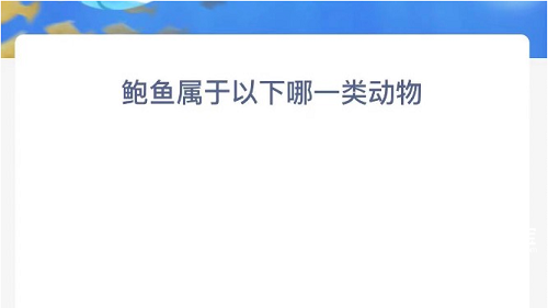 鲍鱼属于以下哪一类动物