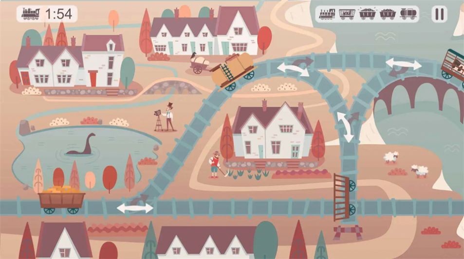 逻辑火车铁路拼图截图1