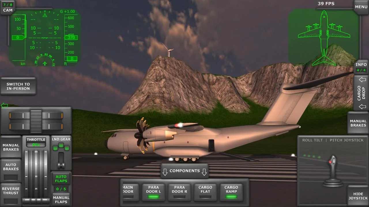 涡轮螺旋桨飞行模拟器客机模组截图3