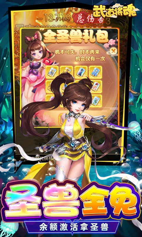 武道将魂魔改泡泡免氪刷充截图2