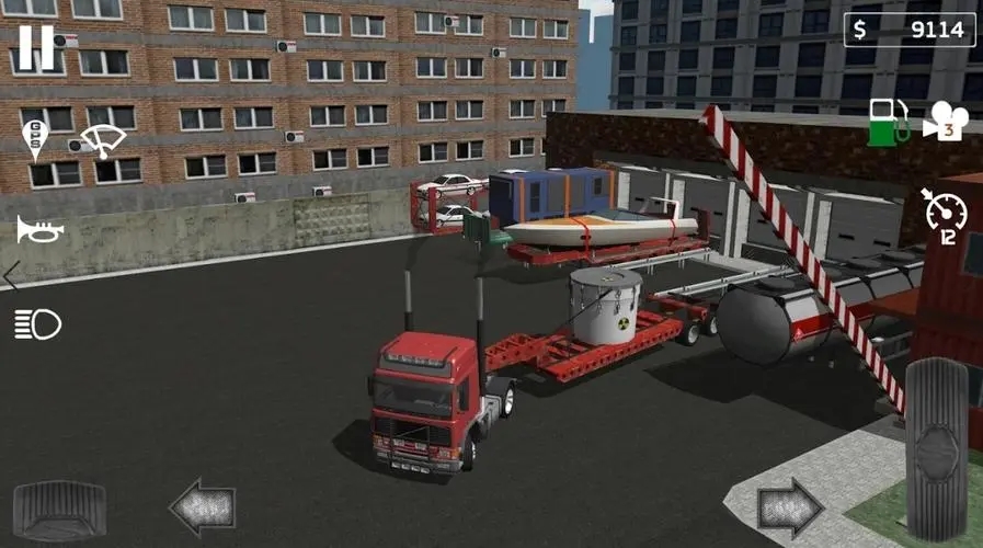 卡车山路运输模拟