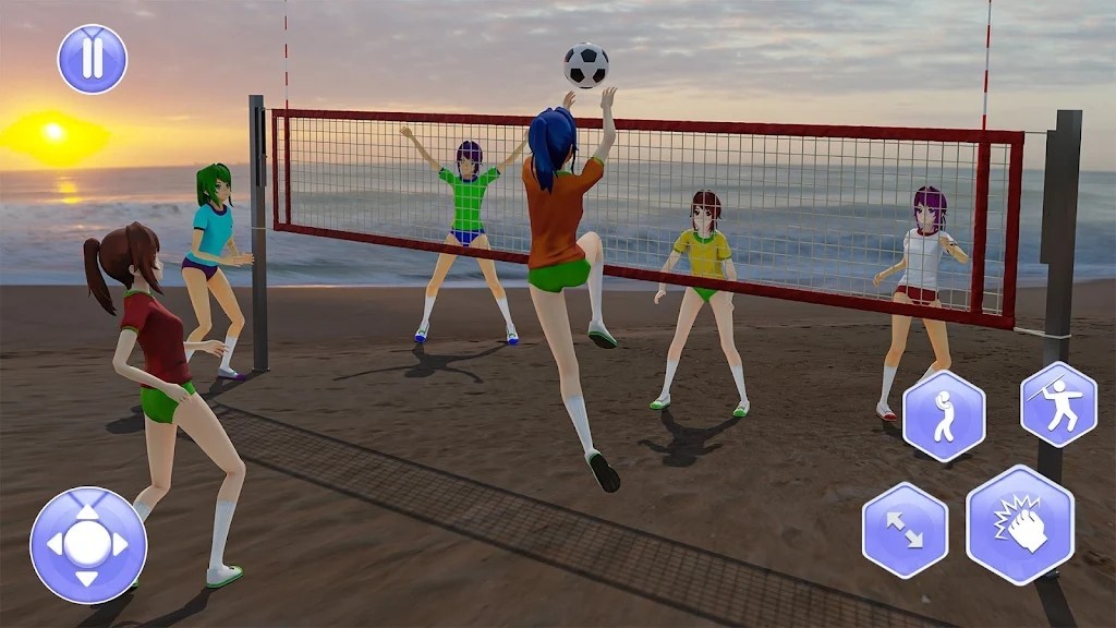 动漫女孩夏季运动会截图3