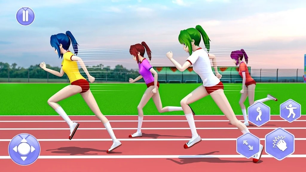 动漫女孩夏季运动会截图1