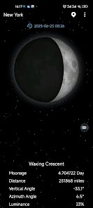 Moon phase新月月相软件截图5