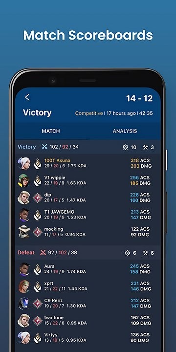 瓦罗兰特战绩查询截图1