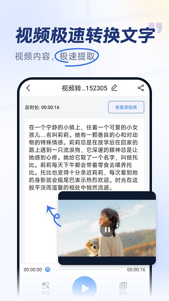 视频转换文字截图1