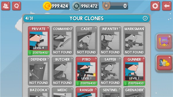 克隆军团国际版截图1