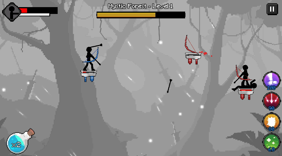 像素弓箭手战斗