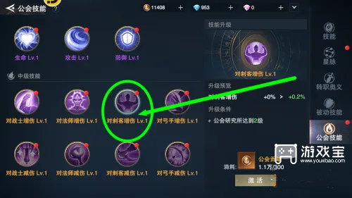 诸神黄昏征服刺客大师技能怎么加点