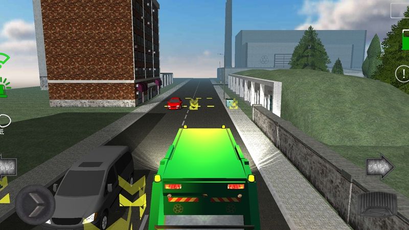 城市垃圾车驾驶