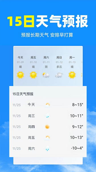 天气预报及时报