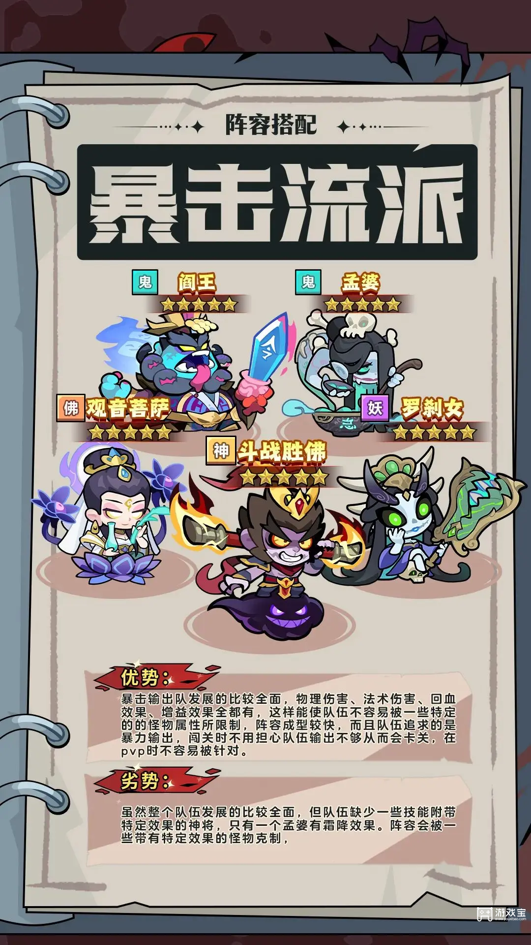 妖怪金手指暴击流搭配推荐攻略