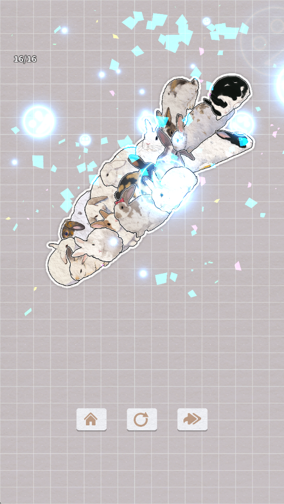 挤在一起的兔兔