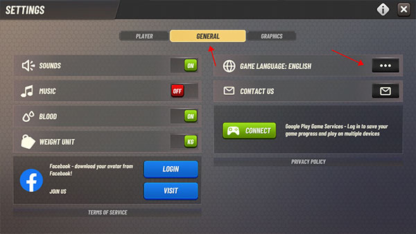 狩猎冲突内置菜单