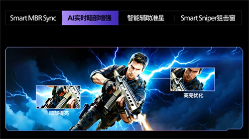 EVNIA弈威1000Hz超高刷双模电竞显示器27M2N5500XD领势登场 ，提供高达80Gbps的满血传输带宽，</p><p><strong>顶配加持，可针对性提升画面暗部区域亮度，</p><p style=