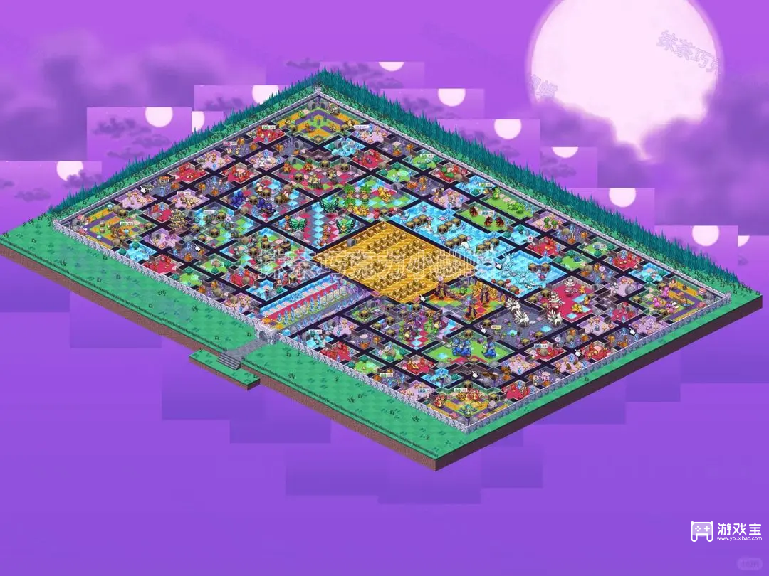 开罗游戏世界魔王城物语布局图一览