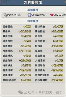 生存33天外骨骼改造全攻略