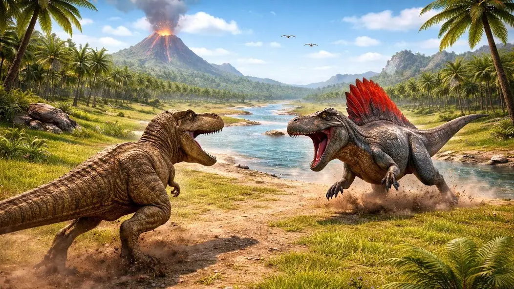 侏罗纪原始恐龙模拟