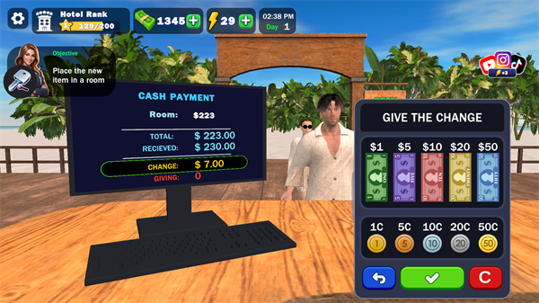 海滩酒店模拟器3D