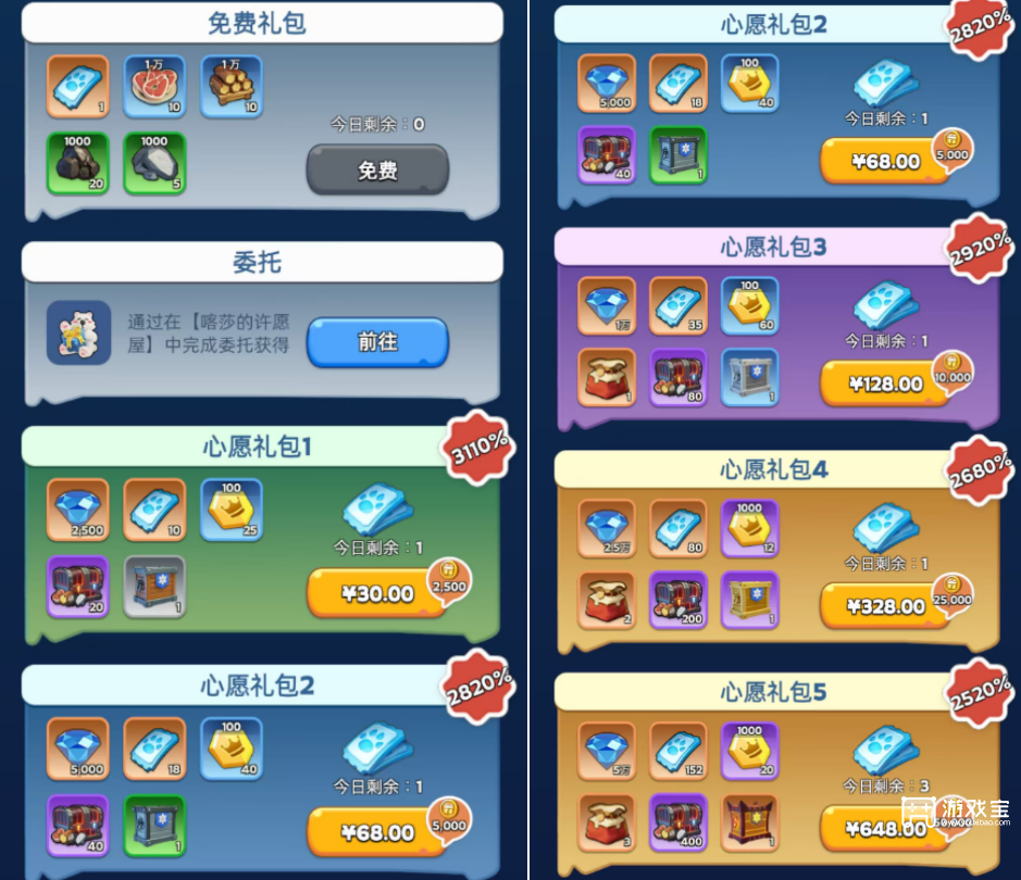 无尽冬日周年庆喀莎许愿屋性价比攻略