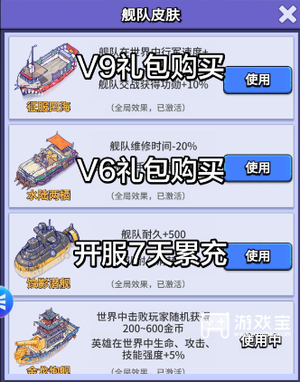 疯狂水世界舰队皮肤选择攻略